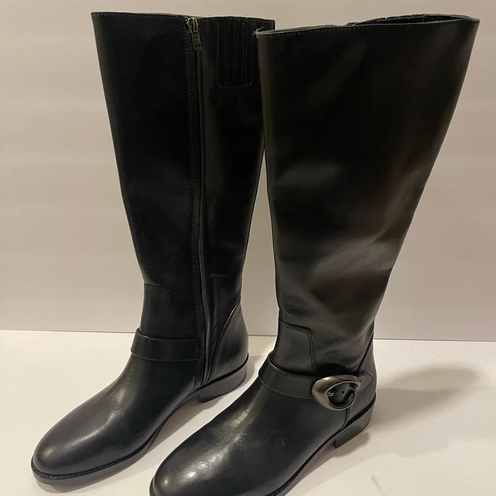 Coach Black Over the Knee Boots